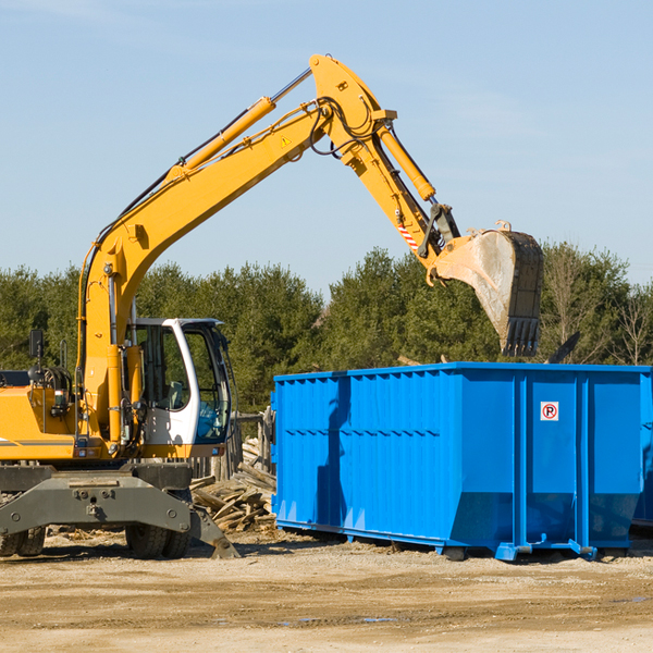 are there any restrictions on where a residential dumpster can be placed in Harleton